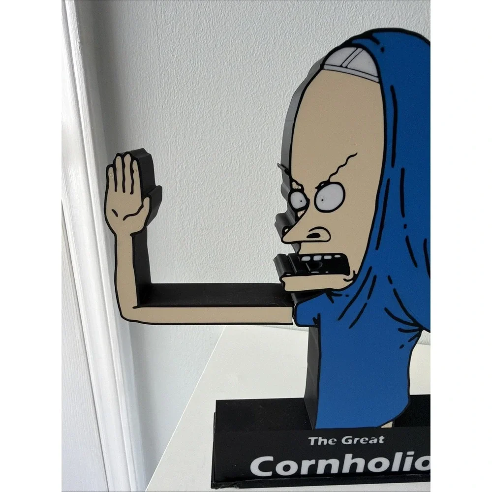 3d printed Beavis and Butt The Great Cornholio Toilet Paper Roll Holder